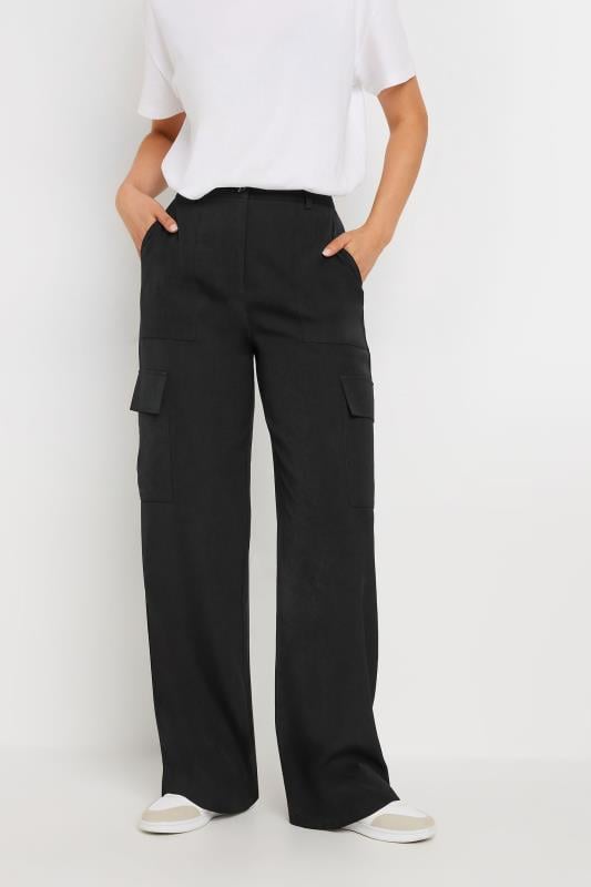 Evans LTS Tall Black Tailored Cargo Pocket Trousers