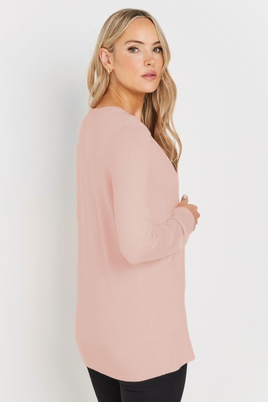 Evans LTS Tall Blush Pink Button Down Knit Cardigan