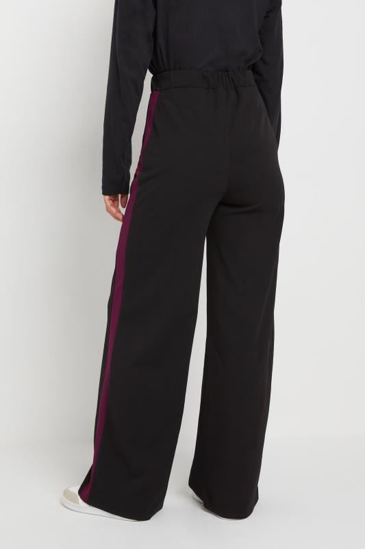 Evans LTS Tall Burgundy Red Stripe Wide Leg Trousers