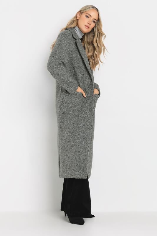 Evans LTS Tall Charcoal Grey Longline Cardigan Coat