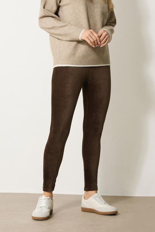 Evans LTS Tall Chocolate Brown Cord Skinny Leggings