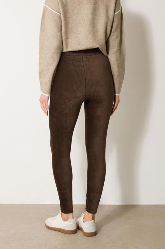 Evans LTS Tall Chocolate Brown Cord Skinny Leggings