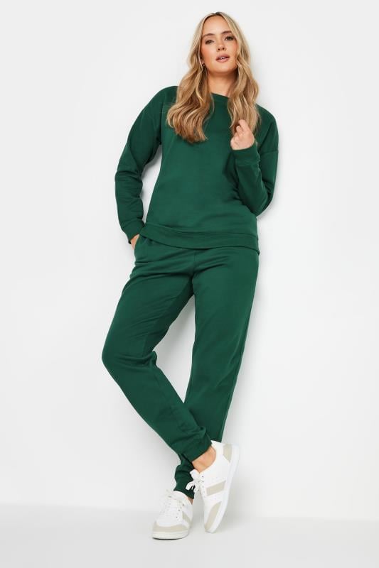 Evans LTS Tall Dark Green Cuffed Drawstring Joggers