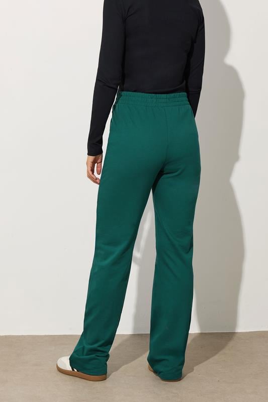 Evans LTS Tall Green Jersey Fitted Straight Leg Joggers