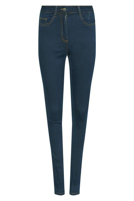 Evans LTS Tall Indigo Blue Washed AVA Stretch Skinny Jeans