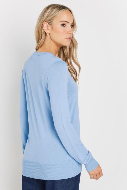 Evans LTS Tall Light Blue Button Down Knit Cardigan