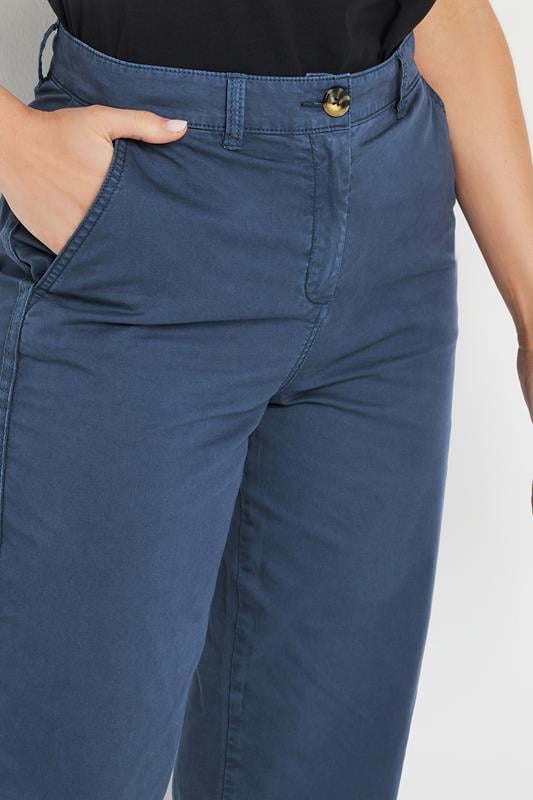 Evans LTS Tall Navy Blue Cotton Straight Leg Chino Jeans