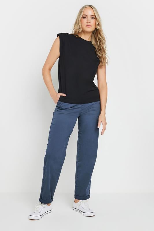 evans LTS Tall Navy Blue Cotton Straight Leg Chino Jeans