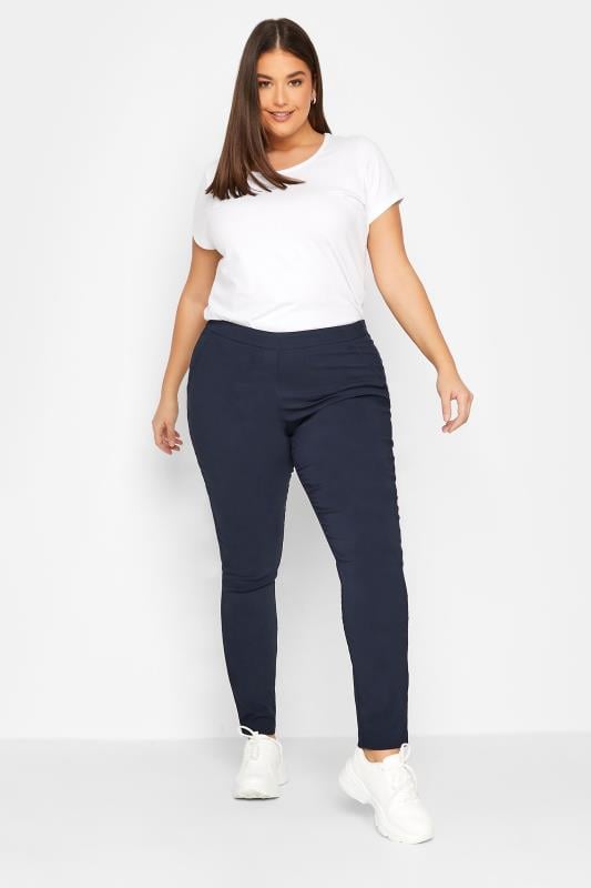 Evans LTS Tall Navy Blue Stretch Skinny Leg Trousers