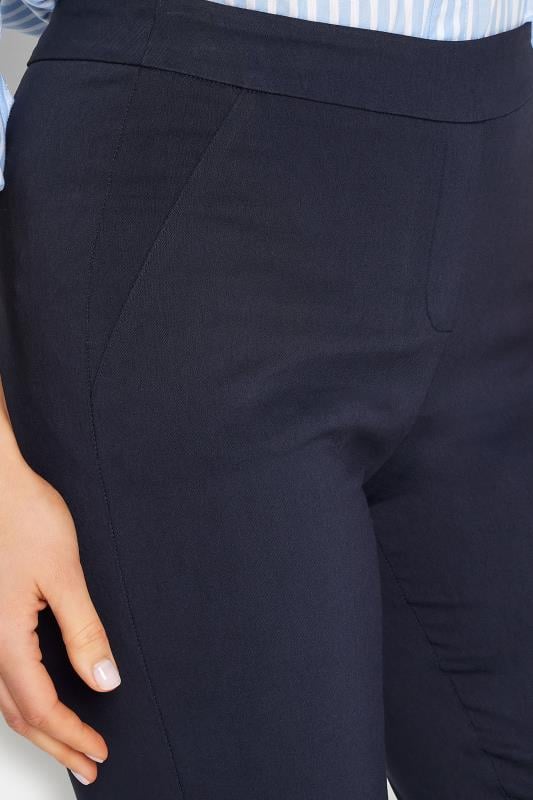 Evans LTS Tall Navy Blue Stretch Straight Leg Trousers