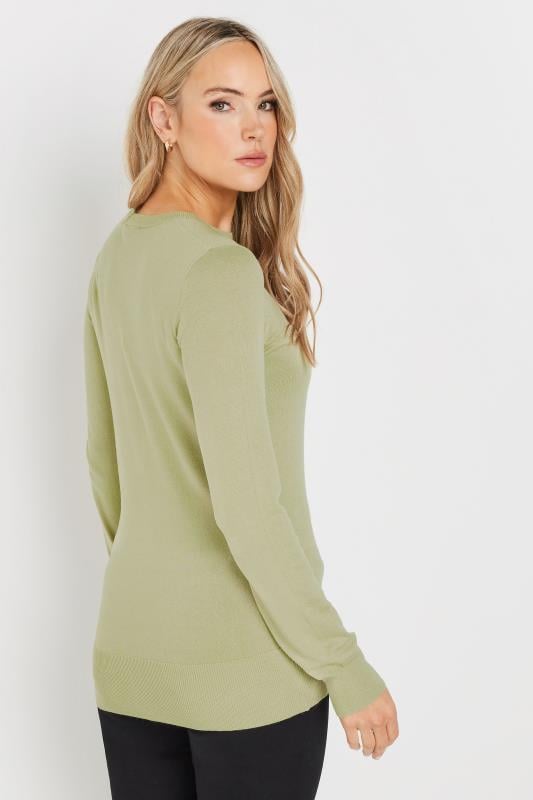 Evans LTS Tall Sage Green Button Down Knit Cardigan