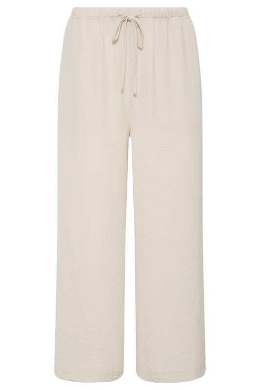 Evans LTS Tall Stone Brown Lightweight Twill Cropped Trousers
