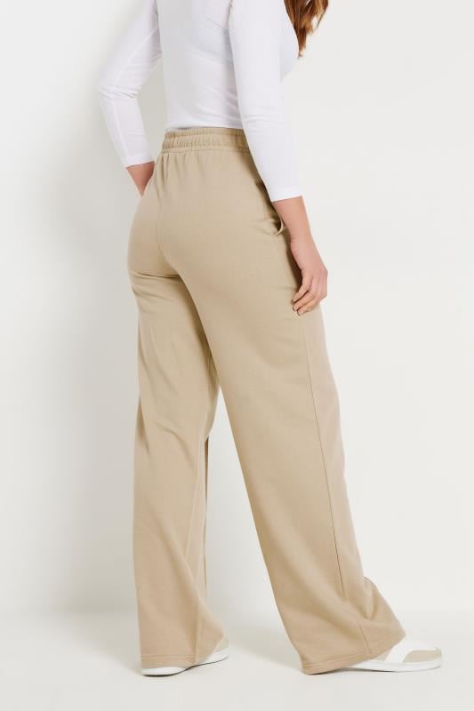 Evans LTS Tall Stone Brown Seam Front Wide Leg Joggers