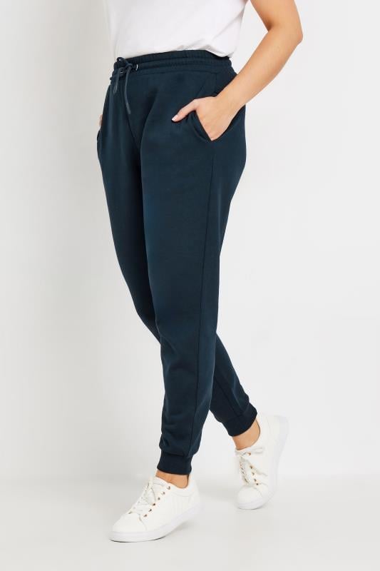 Evans M&Co 2 Pack Navy Blue Cuffed Drawstring Joggers