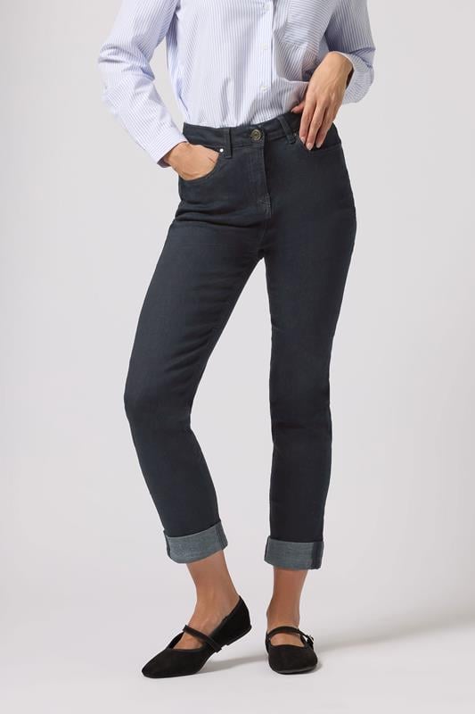 evans M&Co Dark Indigo Ankle Grazer Cigarette Jeans