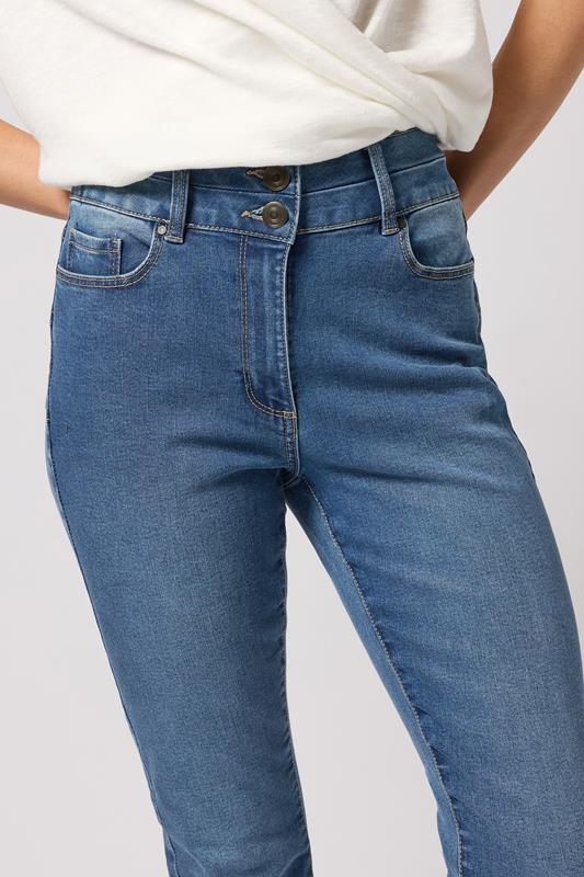 Evans M&Co Mid Wash Blue Lift & Shape Kick Flare Jeans