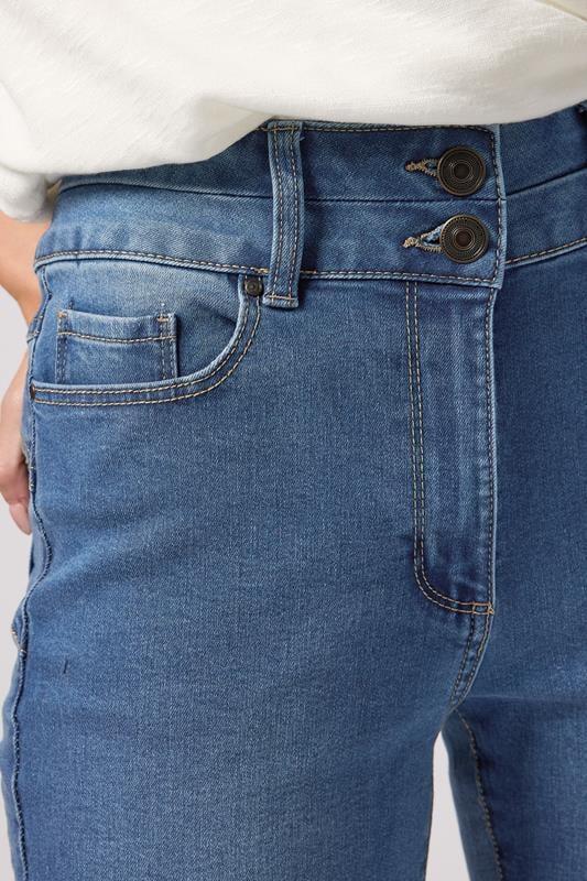 Evans M&Co Mid Wash Blue Lift & Shape Kick Flare Jeans