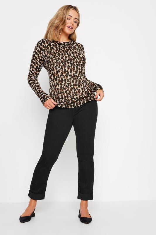 Evans M&Co Natural Brown Animal Print Crew Neck Jumper