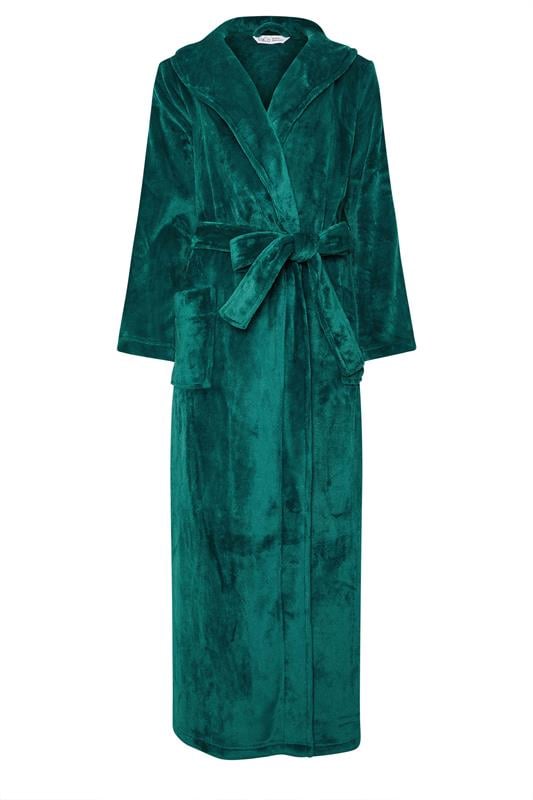 evans M&Co Teal Green Premium Soft Touch Shawl Dressing Gown