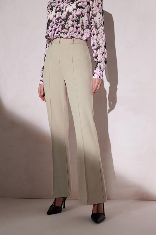 Evans STAR Stone Brown High Waisted Flared Trousers