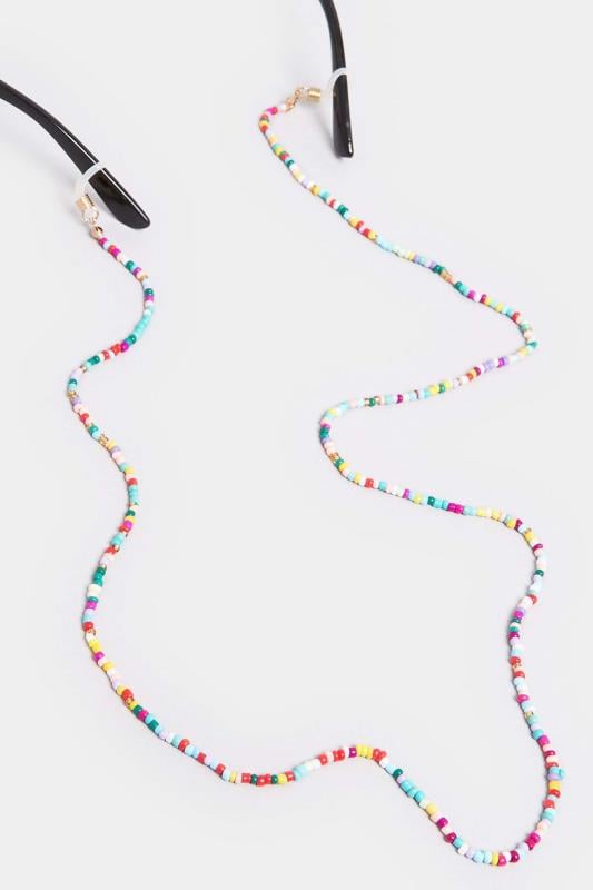 Evans Yours 2 PACK Blue Beaded Sunglasses Chain Set