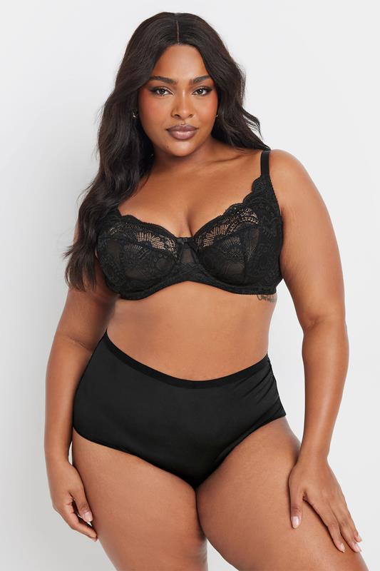 Evans YOURS 2 PACK Curve Black & Pink Lace Underwired Bras