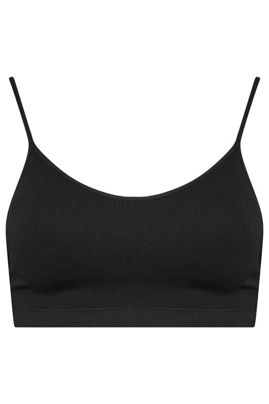 Evans YOURS 2 PACK Curve Black & White Seamless Padded Bralettes