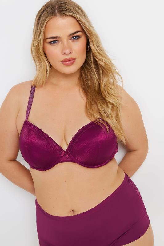 Evans YOURS 2 PACK Red & Black Underwired T-Shirt Bras