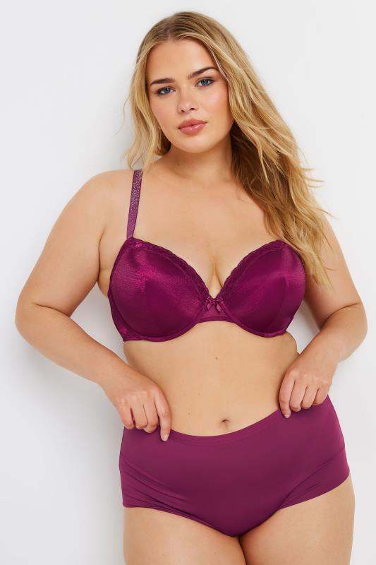 Evans YOURS 2 PACK Red & Black Underwired T-Shirt Bras