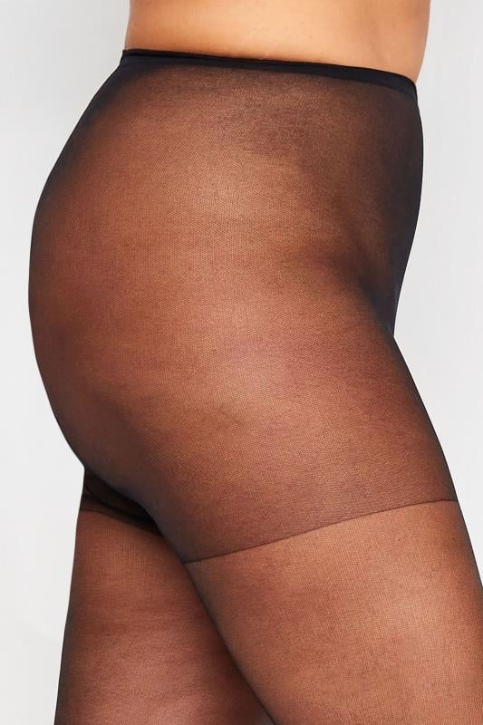 Evans Yours 3 PACK Black 20 Denier Ladder Resist Tights