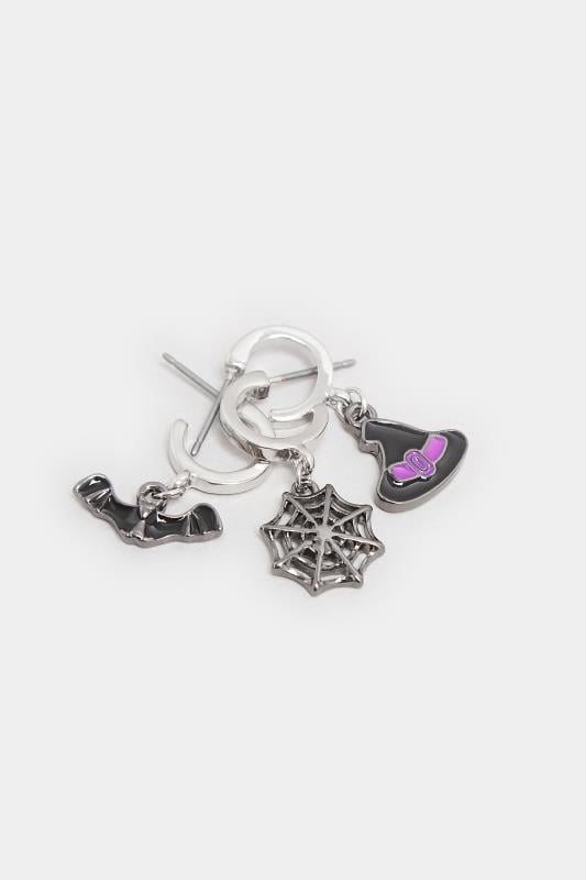 Evans Yours 3 PACK Silver Halloween Small Hoop Earrings
