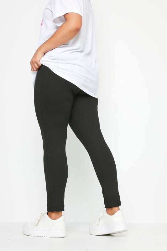 Evans YOURS BESTSELLER Curve Black Ponte Premium Stretch Trousers