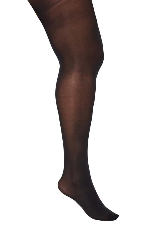 Evans Yours Black 50 Denier Microfibre Premium Tights