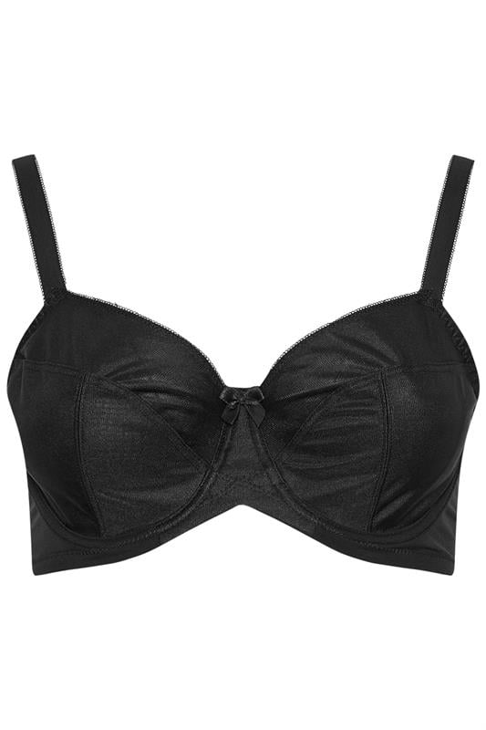Evans YOURS Black Smooth Non-Padded Underwired Full Cup Bra