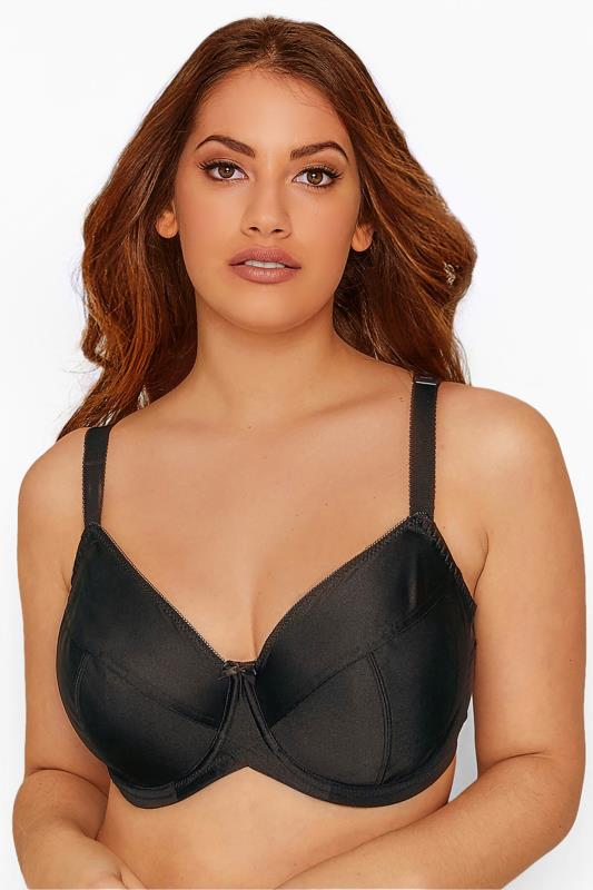 evans YOURS Black Smooth Non-Padded Underwired Full Cup Bra