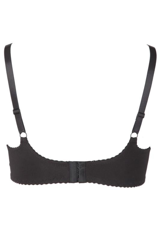 Evans YOURS Black Stretch Lace Non-Padded Underwired Balcony Bra