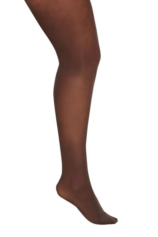 Evans Yours Chocolate Brown 50 Denier Microfibre Premium Tights