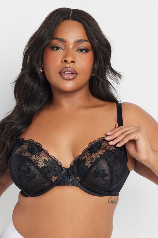 Evans YOURS Curve 2 PACK Black & White Lace Non Padded Underwired Bras