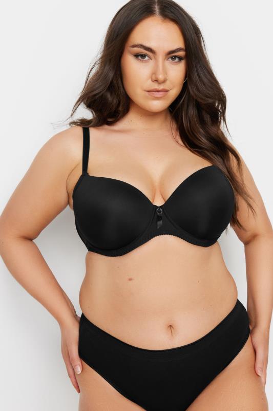Evans YOURS Curve 2 PACK Pink & Black Leopard Print T-Shirt Bras
