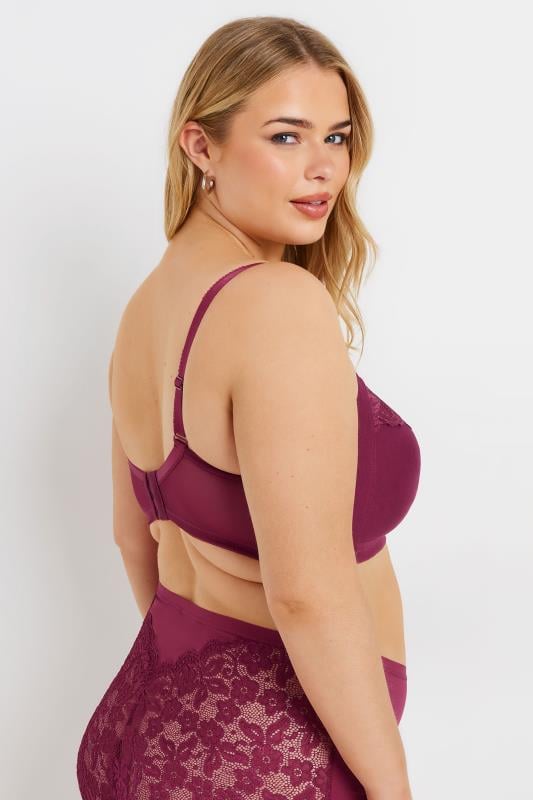 Evans YOURS Curve 2 PACK Red & Black Non-Padded Non-Wired Bras