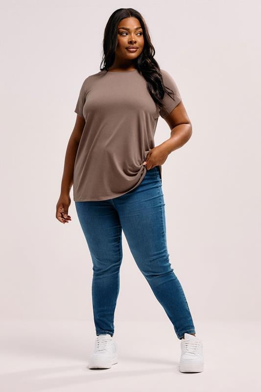 Evans YOURS Curve 5 PACK Green & Orange Core T-Shirts