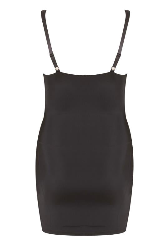 Evans YOURS Curve Black Control Underbra Slip Dress