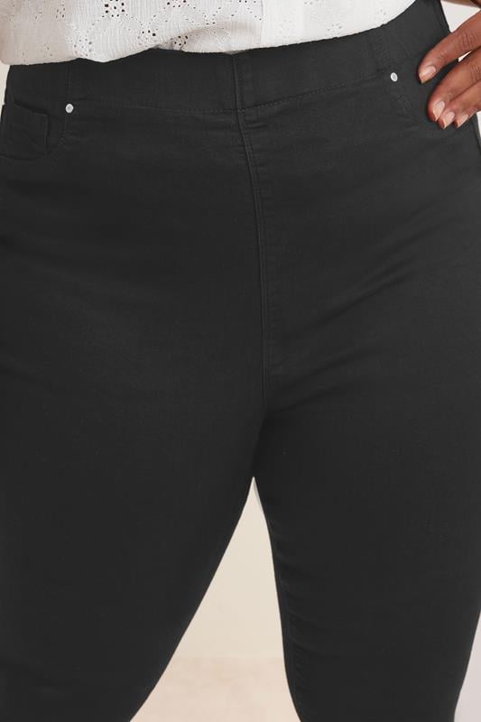 Evans YOURS Curve Black Cropped JENNY Stretch Jeggings
