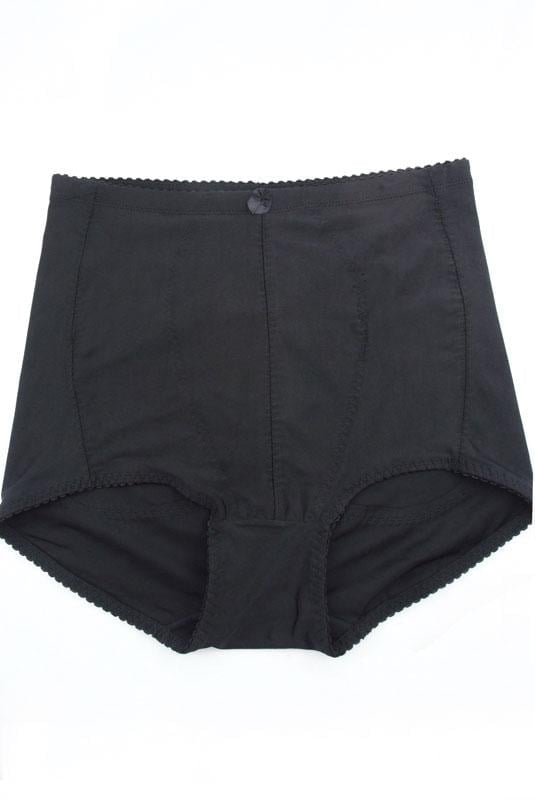 Evans YOURS Curve Black Medium Control High Waisted Full Briefs