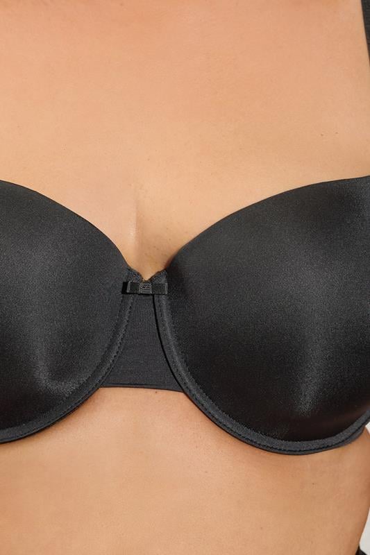 Evans YOURS Curve Black Moulded Underwired New T-Shirt Bra