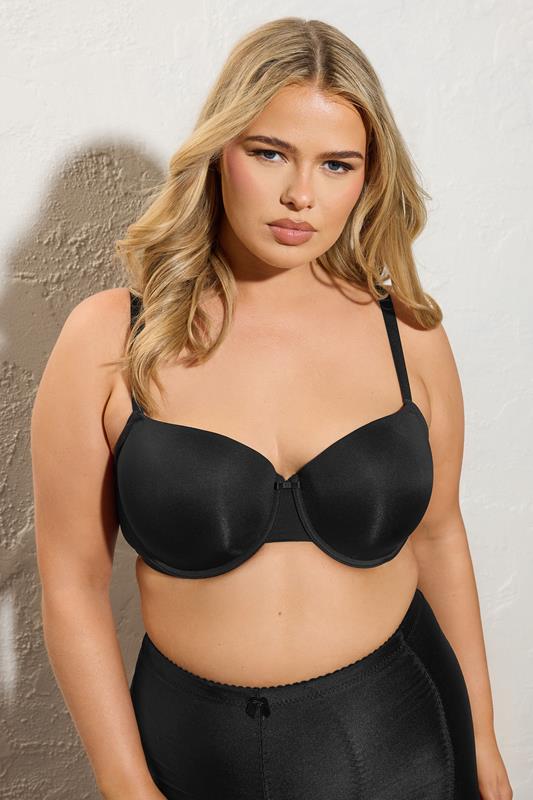 evans YOURS Curve Black Moulded Underwired New T-Shirt Bra