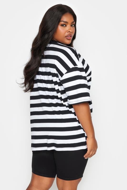 Evans YOURS Curve Black Pull On Stretch Denim Cycling Shorts