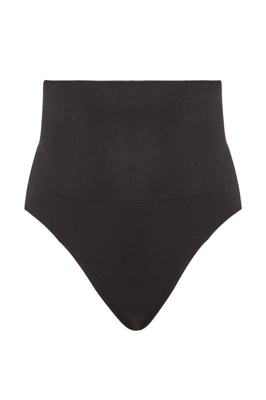 Evans YOURS Curve Black Seamless Control High Waisted Full Briefs