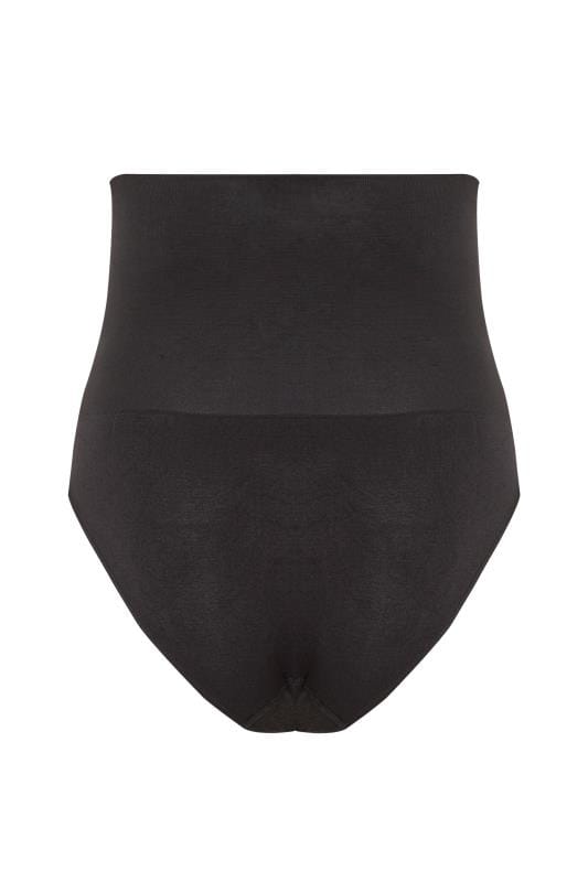 Evans YOURS Curve Black Seamless Control High Waisted Full Briefs