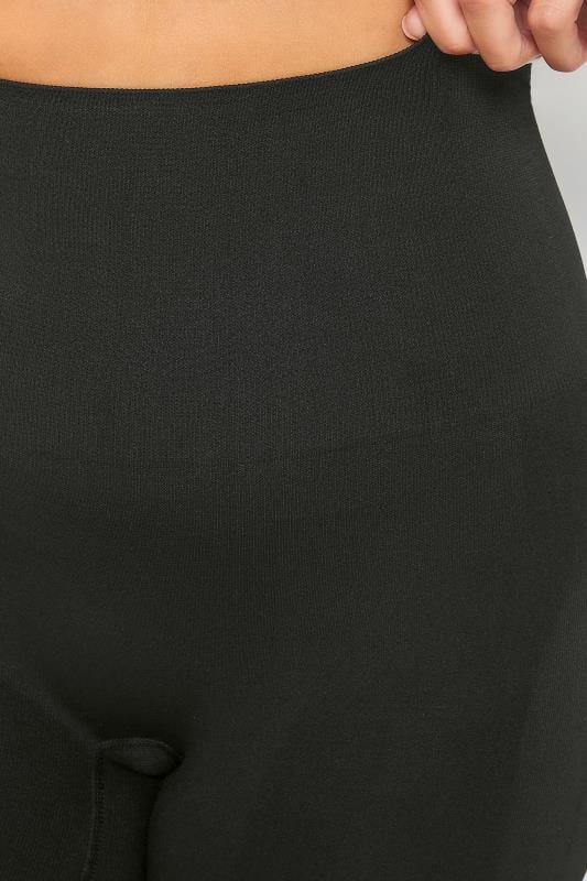 Evans YOURS Curve Black Seamless Control High Waisted Shorts